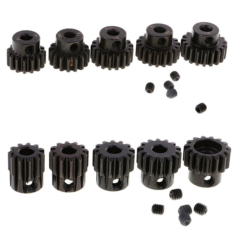 M1 5mm 11T 12T 13T 14T 15T 16T 17T 18T 19T Gear Metal for 1/8 RC Buggy Motor
