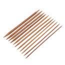 55pcs 11 Sizes 13cm Double Pointed Carbonized Bamboo Knitting Needles Set