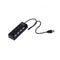 4 Port USB Charging Dock Station Quick Charger with Indicator and Switches