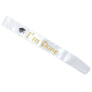 Bronzing Flash Graduation Sash Graduation Princess Ribbons Sash Shoulder Stra 3C