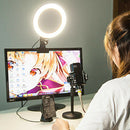 Type Black Rotatable Selfie Photography Beauty Flash Dimmable Light Fill