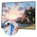 Painting By Numbers Kit DIY Lighthouse Boat Canvas Oil Art Picture Craft
