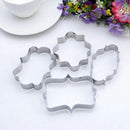 4x Metal Biscuit Pastry Cookie Mold Cake Fondant Sugarcraft Mould Q2P2