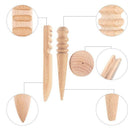 13 Pieces Leather craft Edge Skiving Beveler Multi-size Solid Wood Leather