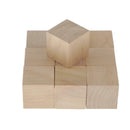10pcs Blank Wooden Cubes Unfinished Wood Blocks for Art Crafts and Carving
