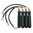 4Pcs Motorcycle Sequential Flowing LED Turn Signal Indicator + DRL + Stop Li Hn