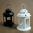Handle Candle Tealight Light Holder for Photograph Props Home Decor Black