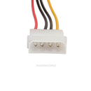 18cm IDE 4-Pin Male to IDE 4-Pin Female Extension Power Cable Cord Line Adapter