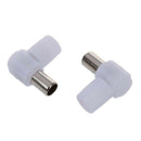5 pieces 9.5mm connector right angled for antennas TV RF coaxial plug adapt