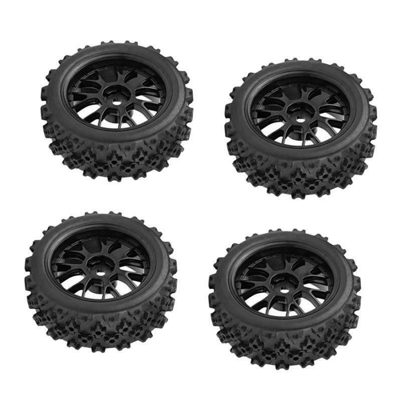4pcs 64mm 9047-6087 Rubber On-road Tyre Tire Wheel Rim For 1/10 RC Car Parts