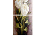 Floral Canvas Art Tulip Flower Wall Painting Bedroom 3 Panels Print Decor