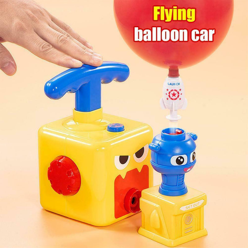 2020 Fun Inertia Balloon Powered Car Toys Aerodynamics Inertial Power Kids New
