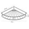 Corner Shelf Bathroom Adhesive Shower Caddy Basket Wall Mounted Storage Org O3U9