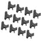 12pcs Butterfly Plastic Hair Claw Hairdressing Section Clip Clamp Grip Tool