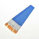 10x/Set Paint Brush Set New Nylon Blue Brush Kid Watercolor Drawing Painting LJ