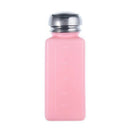 New Empty Pump Dispenser For Nail Art Polish Remover Pink and White Bottle