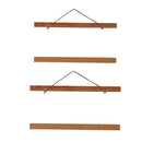 2 Pairs Magnet Wooden Picture Painting Frame Photo Poster Hanger 40 & 50cm