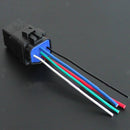 Pair Car 12V 40A Relay Harness Socket Plugs 5Pin 5 Wire Connector Couplers