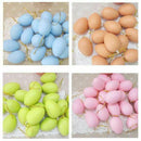 12Pcs Plastic Hanging Easter Egg 40X60Mm Easter Decoration For Home Kids Ch K3F8