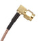 5X(6" SMA Male to SMA Right Angle Male Plug Jumper Pigtail Cable RG316 S9V3)