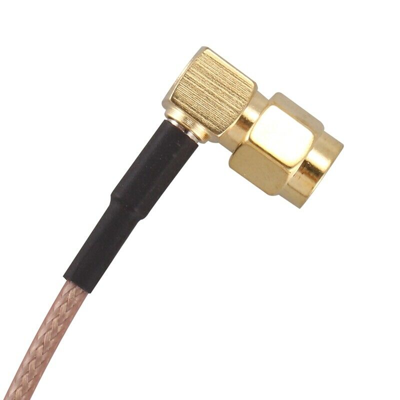 5X(6" SMA Male to SMA Right Angle Male Plug Jumper Pigtail Cable RG316 S9V3)