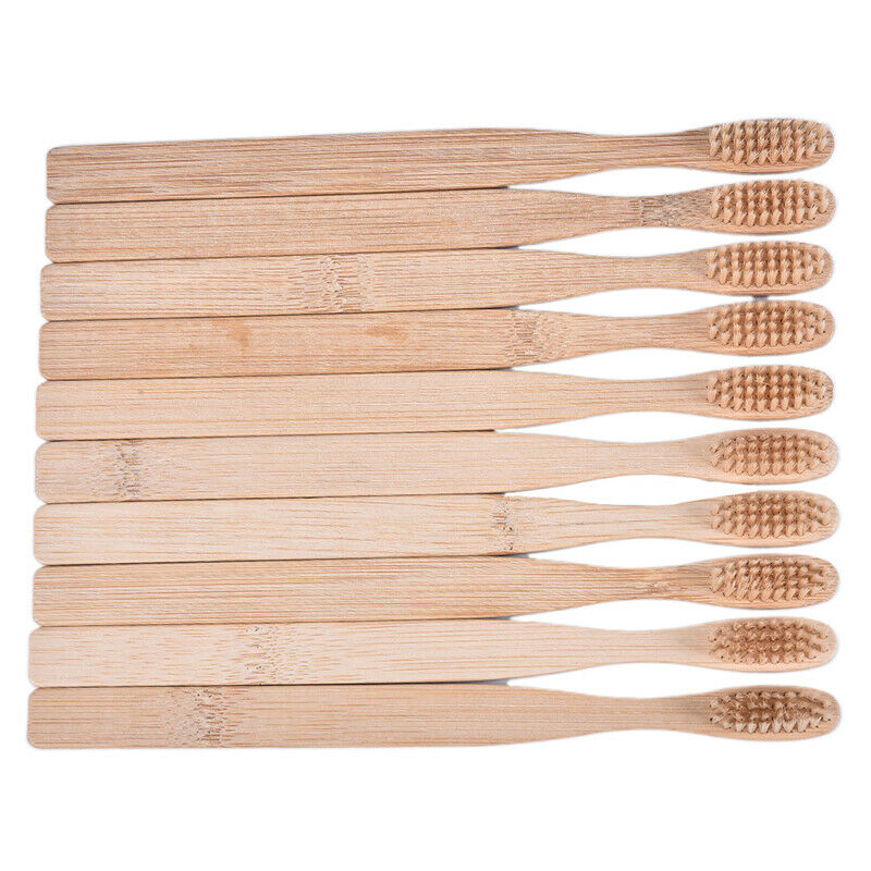 10pcs/oral health low carbon environmental protection bamboo charcoal toothbrush