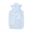 300ml Hot Water Bottle Cartoon Portable Fleece Bag Hand Warm Water BottleB Ew