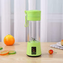 380ml Portable Juicer USB Rechargeable Blender Mixer Juice Machine (Green) A