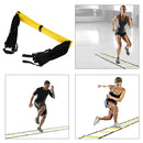 9-Rung Agility Ladder for Speed Soccer Football Fitness Feet Training w/ Bag