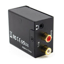 Digital to Analog Audio Converter Amplifier Decoder Optical Fiber Coaxial  JR