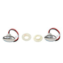 2x 12V Home Boat Motorhome RV Amber LED Recessed Down Lights Downlight