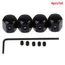 4Pcs/set Universal Car Wheel Tire Valve Cap Anti-theft Valve Cover UK JR