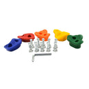 5 Pieces Rock Climbing Wall Stones Hand Feet Holds Grip Kits Kids Sports Fun