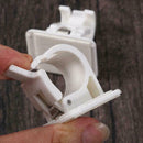 2Pcs Self Adhesive Hooks Curtain Rod Bracket Pole Drapery Cur Holders Hooks A4B8