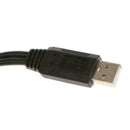 USB 2.0 Male To 2 Dual USB Female Jack Y Splitter Hub Cord Adapter Power Hu N5F3