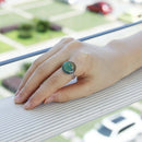 Ring of mood change of color size adjustable shape of face of smile L2E1