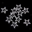 10pcs STAR Rhinestone Buckles Invitation Ribbon Sliders Wedding Crafts Decor