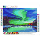 4 Pack Aurora Elk DIY 5D Diamond Painting Kit Full Drill Embroidery Cross Stitch