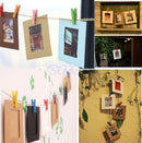10Pcs 3'' Paper Photo Flim Frame Wall Picture Album DIY Hanging + Rope Camp