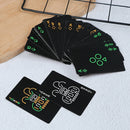 Dark luminous glow poker card bar party KTV fluorescent playing cards night g Hn