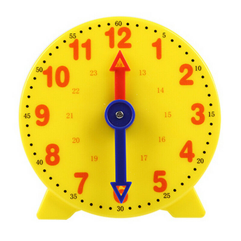 Children Educational Toys Gift Clock Learn Time Math School Teacher Teaching Aid