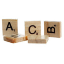 100 Pcs Kids Wooden Scrabble Tiles Letter Alphabet Number Craft English-Toys