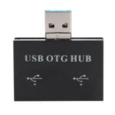 2 in1 Micro USB + USB2.0 to Dual 2 Ports USB2.0 OTG Hub Adapter Splitter