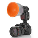 3pcs Lambency Flash Diffuser White Orange Cloud Covers Set for Speedlite K1B