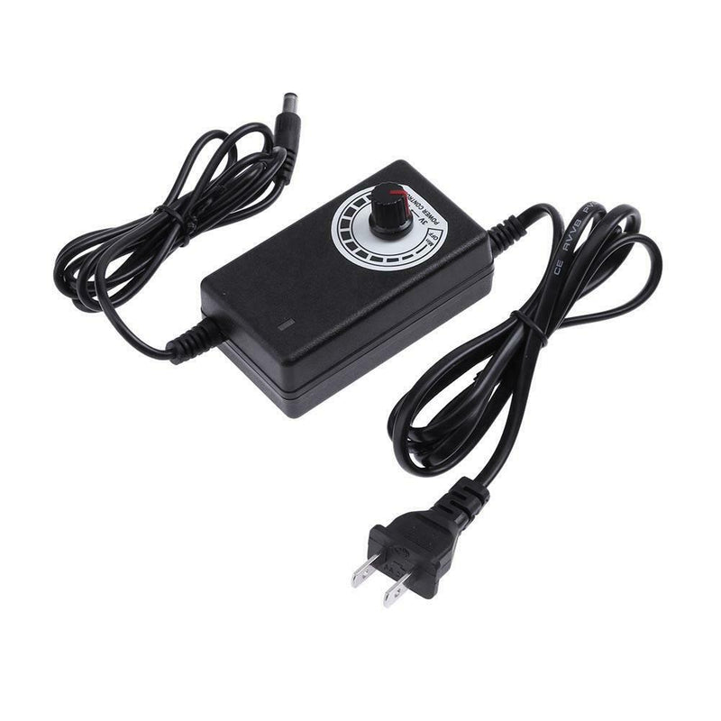 AC to DC Adapter 3-12V 2A Adjustable Power Supply Motor Speed Controller US