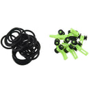10pcs Hook Secure Keepers Holders Lures Jig Hooks For Fishing Rod 4 Colours I7F8