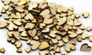 100pcs Rustic Wooden Love Heart Wedding Table Scatter Decoration Crafts LJ
