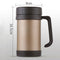 500Ml/17Oz Thermo Mug Stainless Steel Vacuum Flasks With Handle Thermo Cup  F6Y8