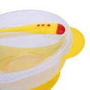Children's tableware set baby temperature suction cup bowl temperature spoo M8N6