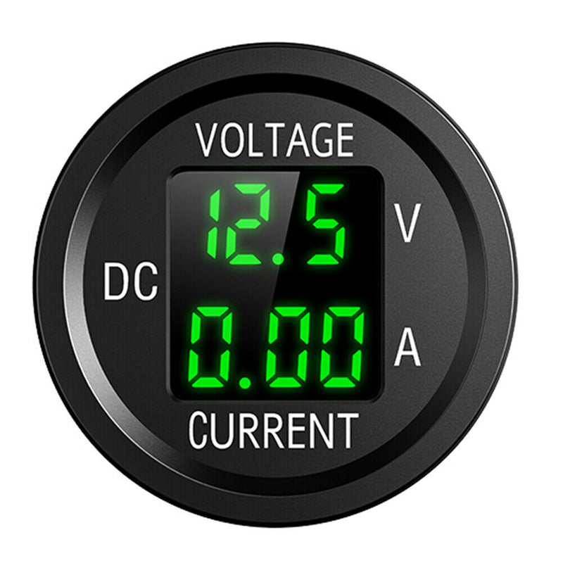 D6 Digital Voltmeter Ammeter Volt Current Panel Meter for Car Truck (Green) A